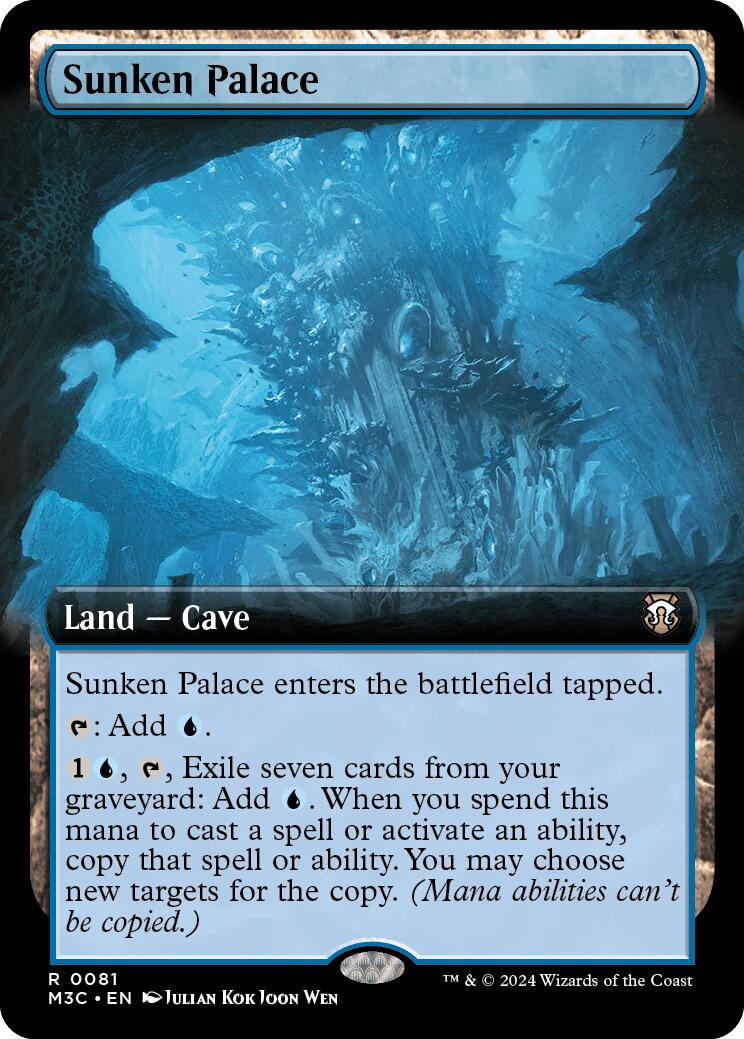 Sunken Palace (Extended Art) (Ripple Foil) [Modern Horizons 3 Commander] | Exor Games New Glasgow