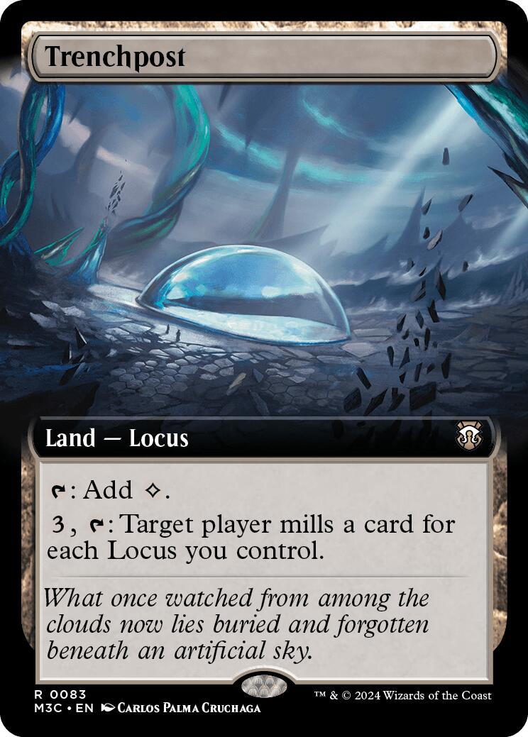Trenchpost (Extended Art) (Ripple Foil) [Modern Horizons 3 Commander] | Exor Games New Glasgow