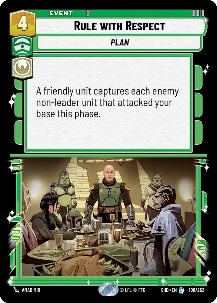 Rule with Respect (106/262) (106/262) [Shadows of the Galaxy] | Exor Games New Glasgow