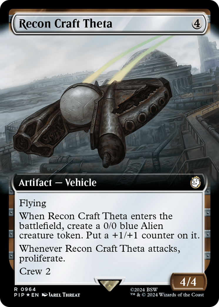 Recon Craft Theta (Extended Art) (Surge Foil) [Fallout] | Exor Games New Glasgow