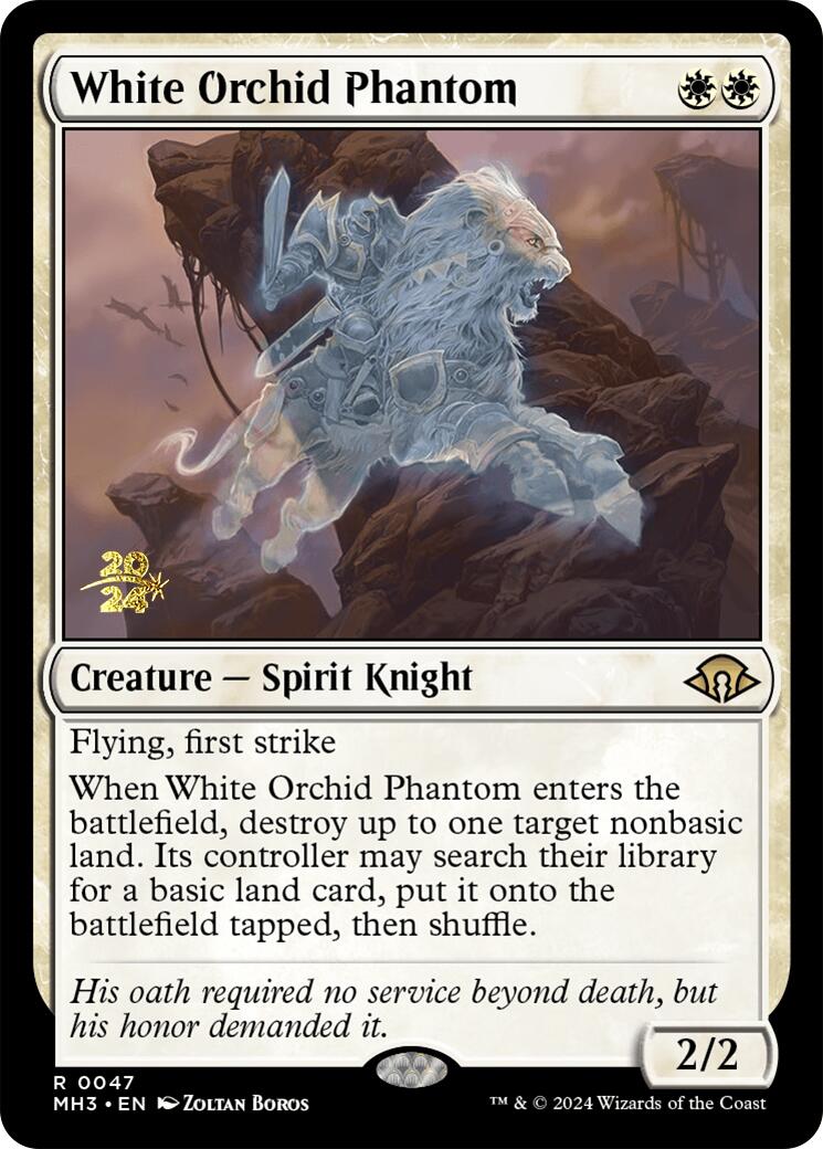 White Orchid Phantom [Modern Horizons 3 Prerelease Promos] | Exor Games New Glasgow