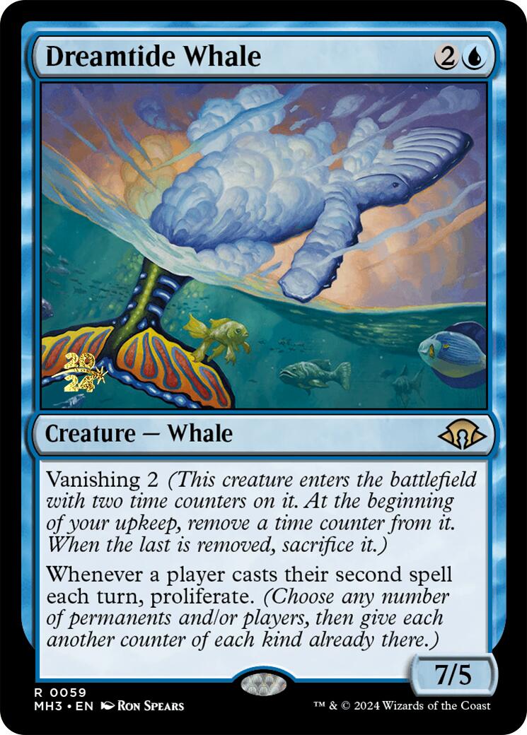 Dreamtide Whale [Modern Horizons 3 Prerelease Promos] | Exor Games New Glasgow