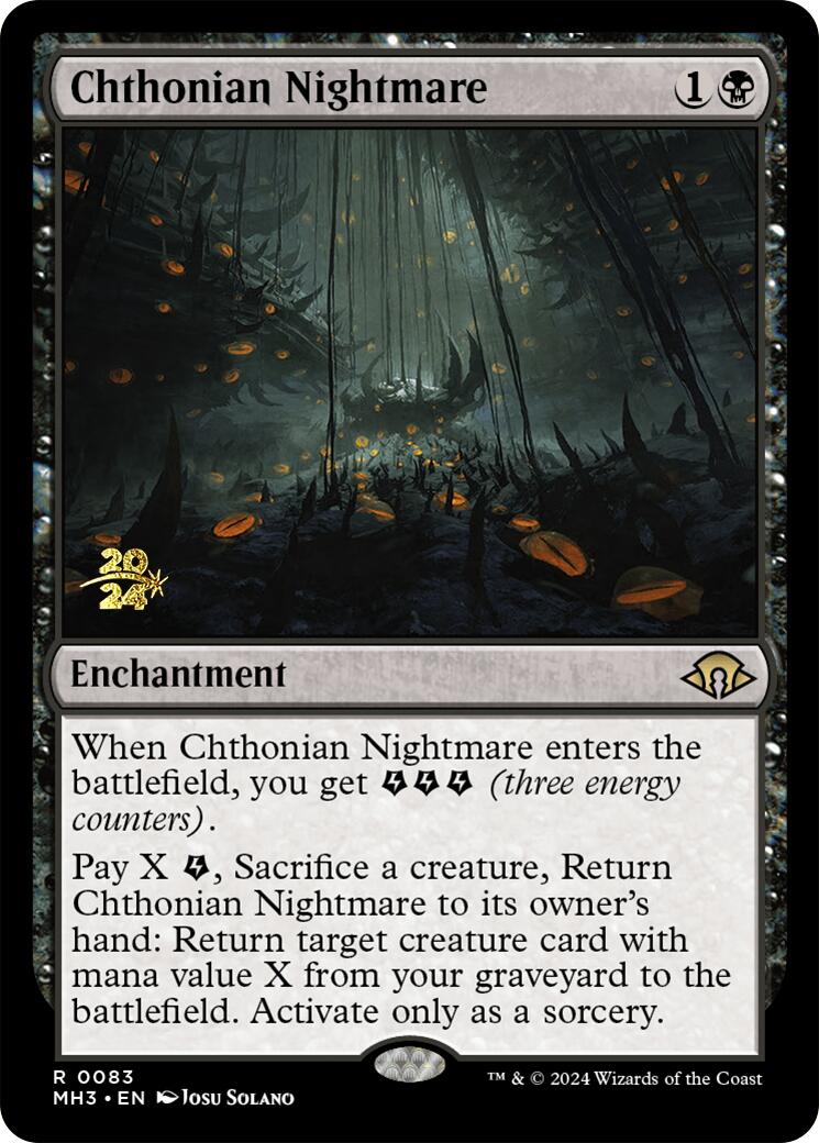 Chthonian Nightmare [Modern Horizons 3 Prerelease Promos] | Exor Games New Glasgow