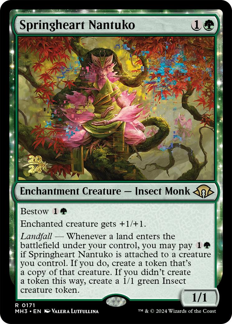 Springheart Nantuko [Modern Horizons 3 Prerelease Promos] | Exor Games New Glasgow