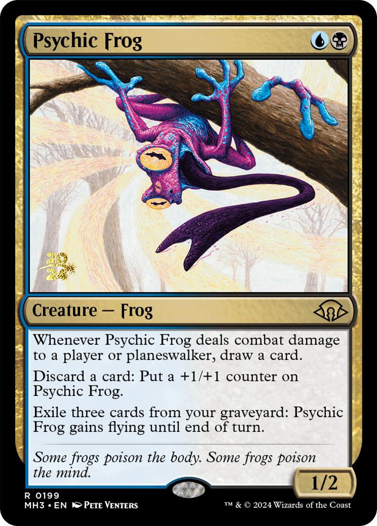 Psychic Frog [Modern Horizons 3 Prerelease Promos] | Exor Games New Glasgow