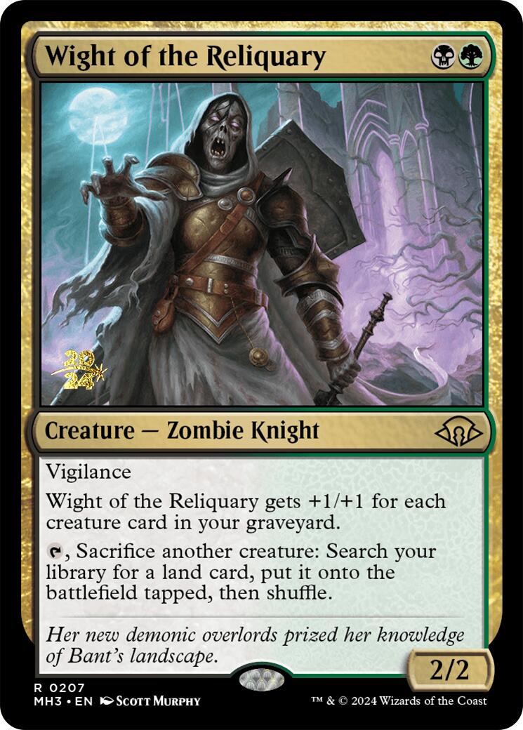 Wight of the Reliquary [Modern Horizons 3 Prerelease Promos] | Exor Games New Glasgow