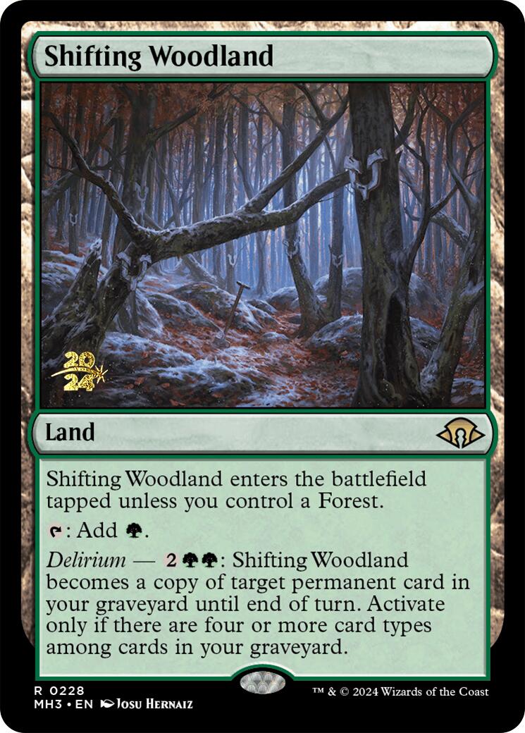 Shifting Woodland [Modern Horizons 3 Prerelease Promos] | Exor Games New Glasgow