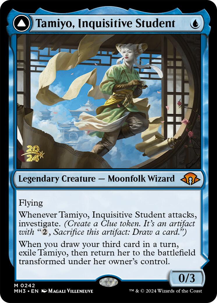 Tamiyo, Inquisitive Student [Modern Horizons 3 Prerelease Promos] | Exor Games New Glasgow