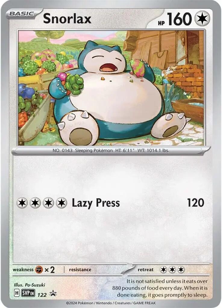 Snorlax (122) [Scarlet & Violet: Black Star Promos] | Exor Games New Glasgow