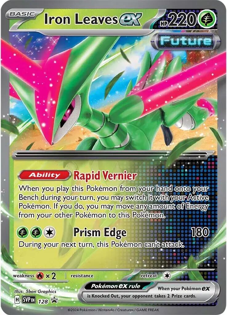 Iron Leaves ex (128) [Scarlet & Violet: Black Star Promos] | Exor Games New Glasgow