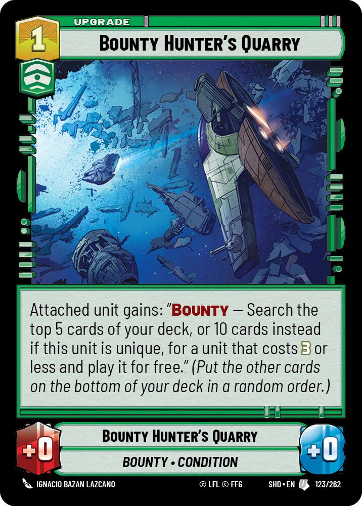 Bounty Hunter's Quarry (123/262) (123/262) [Shadows of the Galaxy] | Exor Games New Glasgow