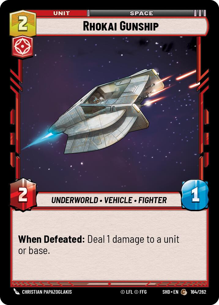 Rhokai Gunship (164/262) (164/262) [Shadows of the Galaxy] | Exor Games New Glasgow