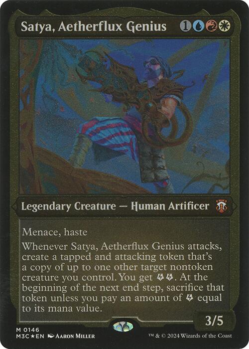 Satya, Aetherflux Genius (Display Commander) [Modern Horizons 3 Commander] | Exor Games New Glasgow