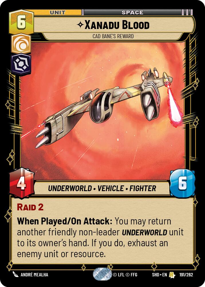 Xanadu Blood - Cad Bane's Reward (191/262) (191/262) [Shadows of the Galaxy] | Exor Games New Glasgow
