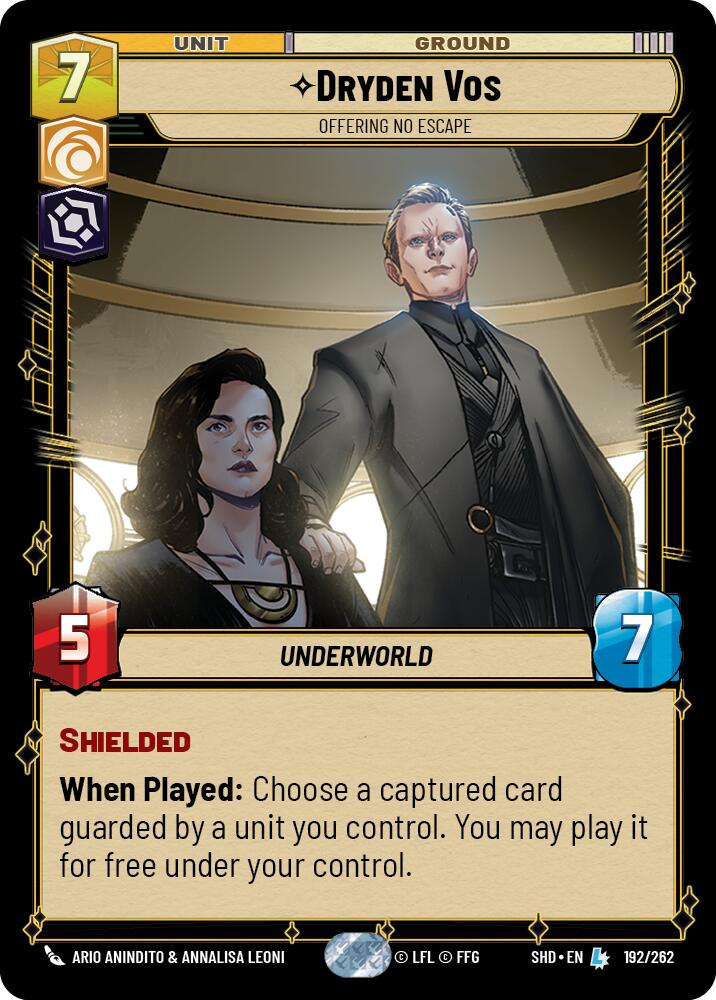 Dryden Vos - Offering No Escape (192/262) (192/262) [Shadows of the Galaxy] | Exor Games New Glasgow