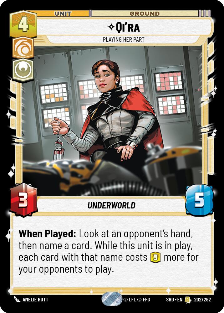 Qi'ra - Playing Her Part (202/262) (202/262) [Shadows of the Galaxy] | Exor Games New Glasgow