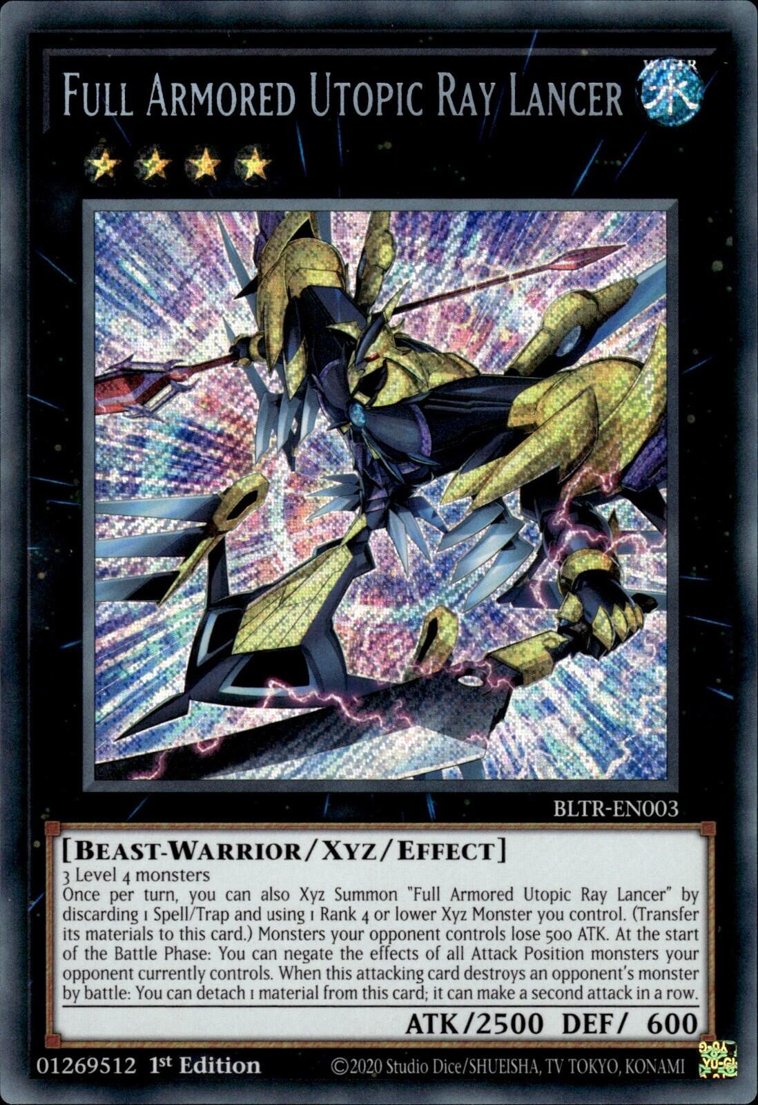 Full Armored Utopic Ray Lancer [BLTR-EN003] Secret Rare | Exor Games New Glasgow