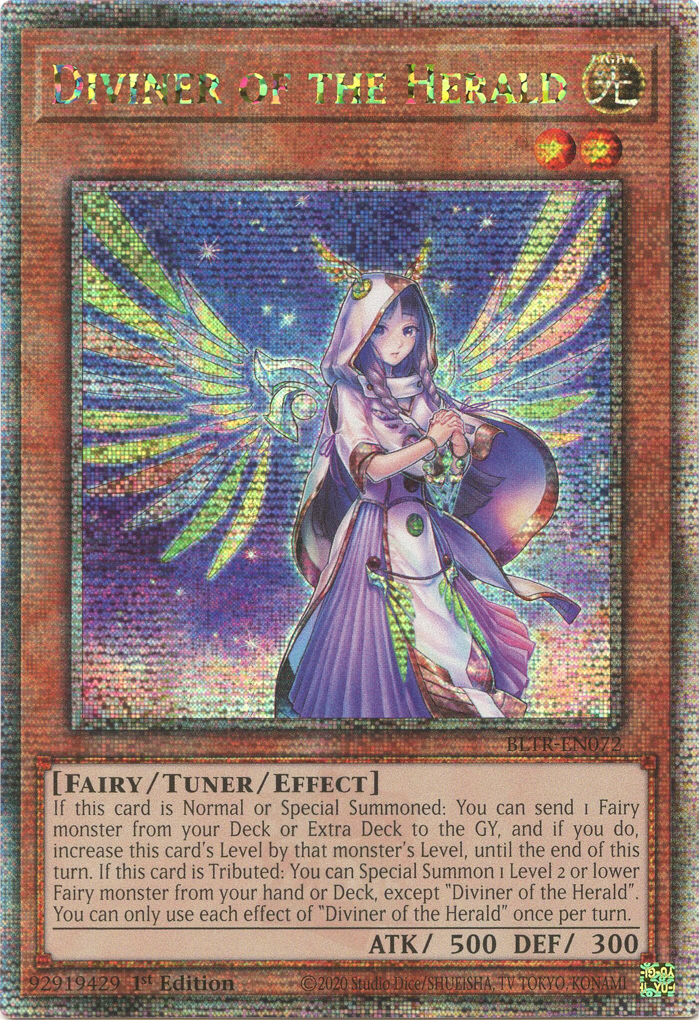 Diviner of the Herald (Quarter Century Secret Rare) [BLTR-EN072] Quarter Century Secret Rare | Exor Games New Glasgow