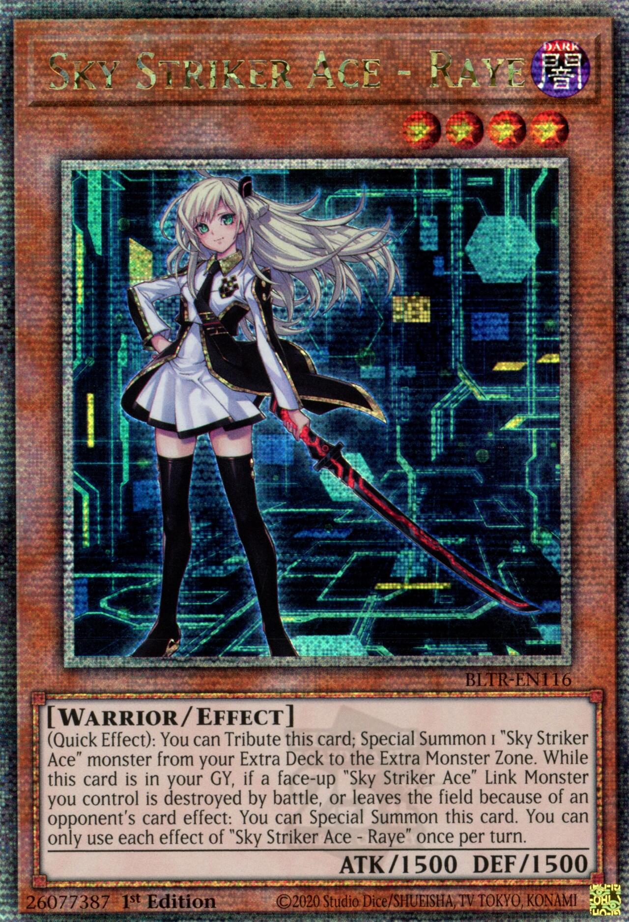 Sky Striker Ace - Raye (Quarter Century Secret Rare) [BLTR-EN116] Quarter Century Secret Rare | Exor Games New Glasgow