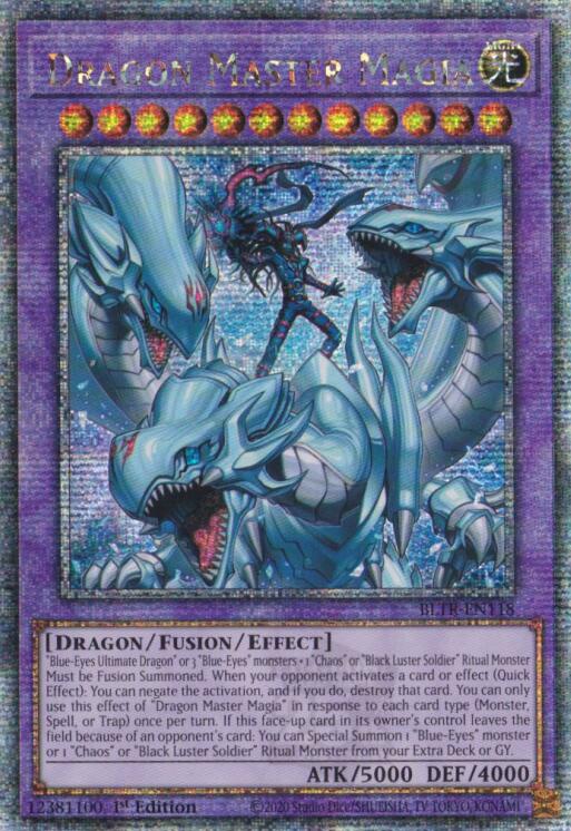 Dragon Master Magia (Quarter Century Secret Rare) [BLTR-EN118] Quarter Century Secret Rare | Exor Games New Glasgow