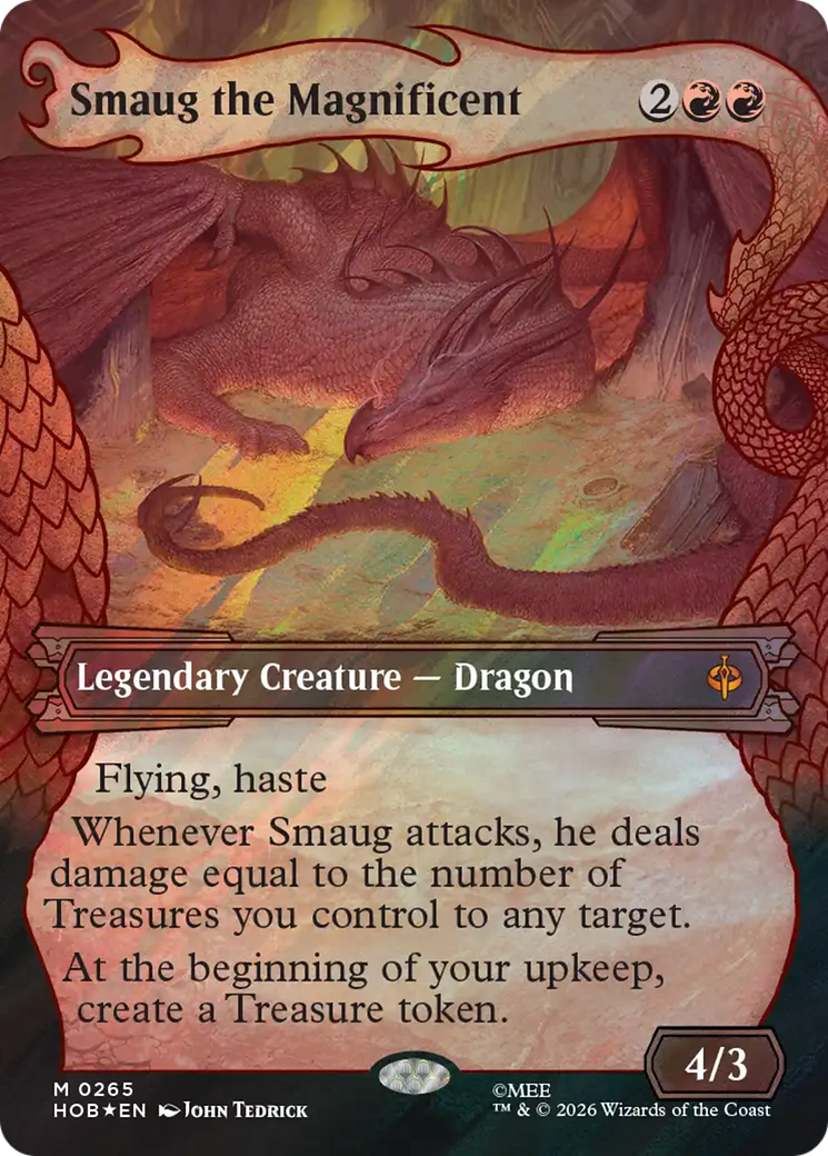 Smaug the Magnificent (Showcase) (Surge Foil) [The Hobbit] | Exor Games New Glasgow