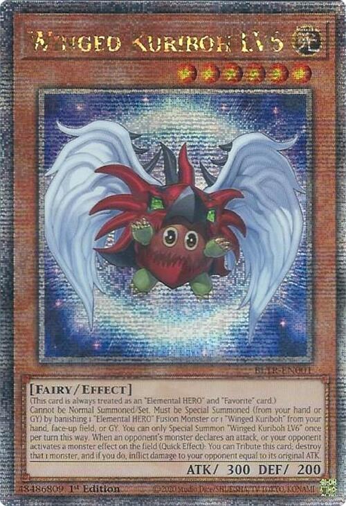 Winged Kuriboh LV6 (Quarter Century Secret Rare) [BLTR-EN001] Quarter Century Secret Rare | Exor Games New Glasgow