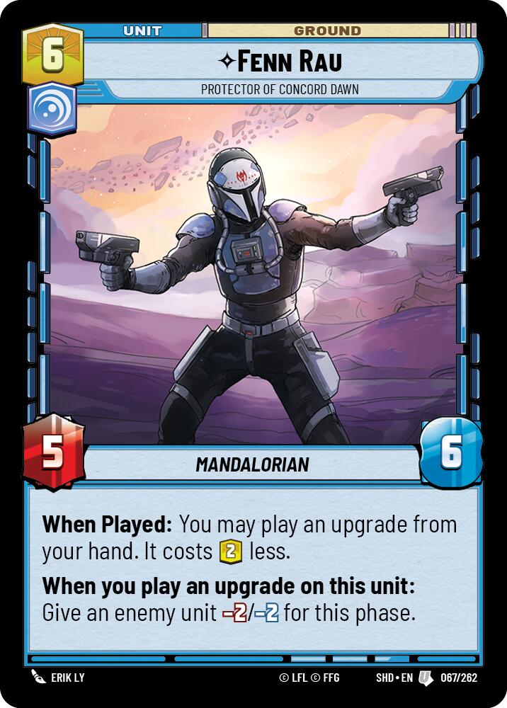 Fenn Rau - Protector of Concord Dawn (067/262) (067/262) [Shadows of the Galaxy] | Exor Games New Glasgow