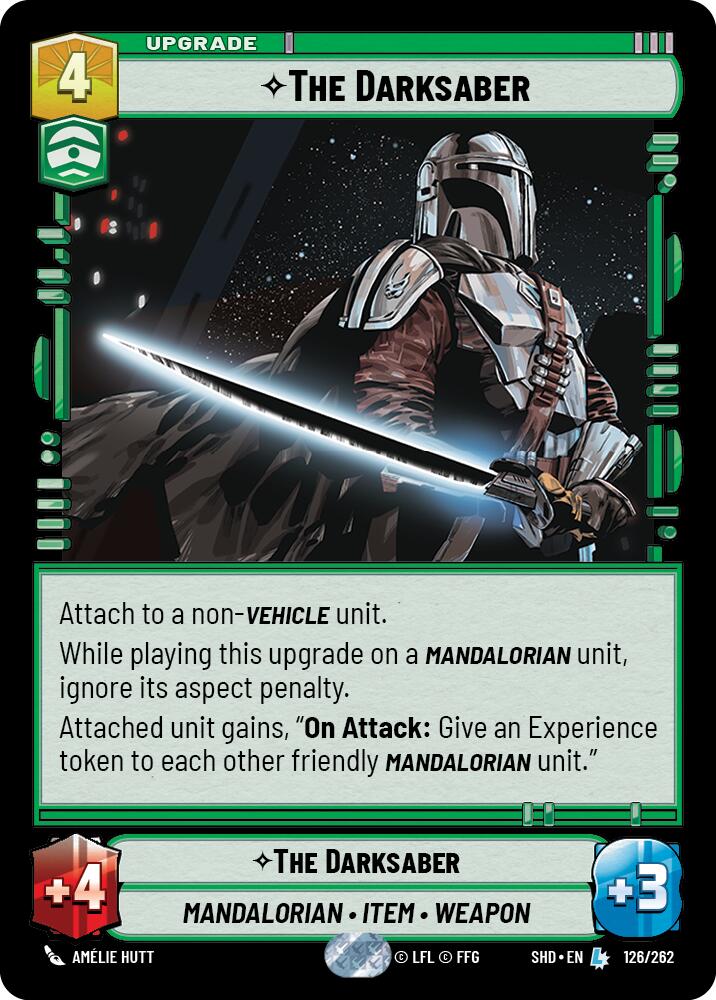 The Darksaber (126/262) (126/262) [Shadows of the Galaxy] | Exor Games New Glasgow