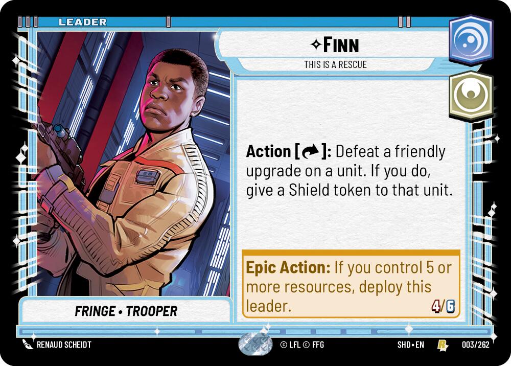 Finn - This is a Rescue (003/262) (003/262) [Shadows of the Galaxy] | Exor Games New Glasgow