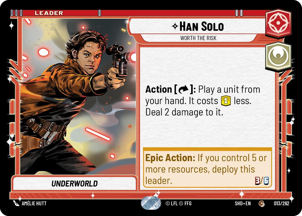 Han Solo - Worth the Risk (013/262) (013/262) [Shadows of the Galaxy] | Exor Games New Glasgow