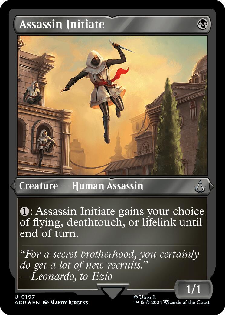 Assassin Initiate (Foil Etched) [Assassin's Creed] | Exor Games New Glasgow