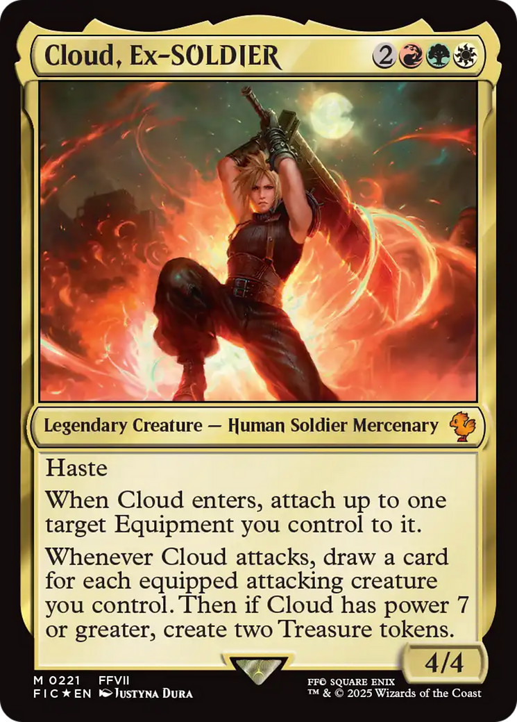 Cloud, Ex-SOLDIER (Surge Foil) [FINAL FANTASY Commander] | Exor Games New Glasgow