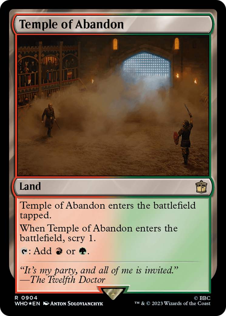 Temple of Abandon (Surge Foil) [Doctor Who] | Exor Games New Glasgow