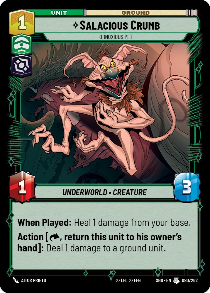 Salacious Crumb - Obnoxious Pet (080/262) (080/262) [Shadows of the Galaxy] | Exor Games New Glasgow