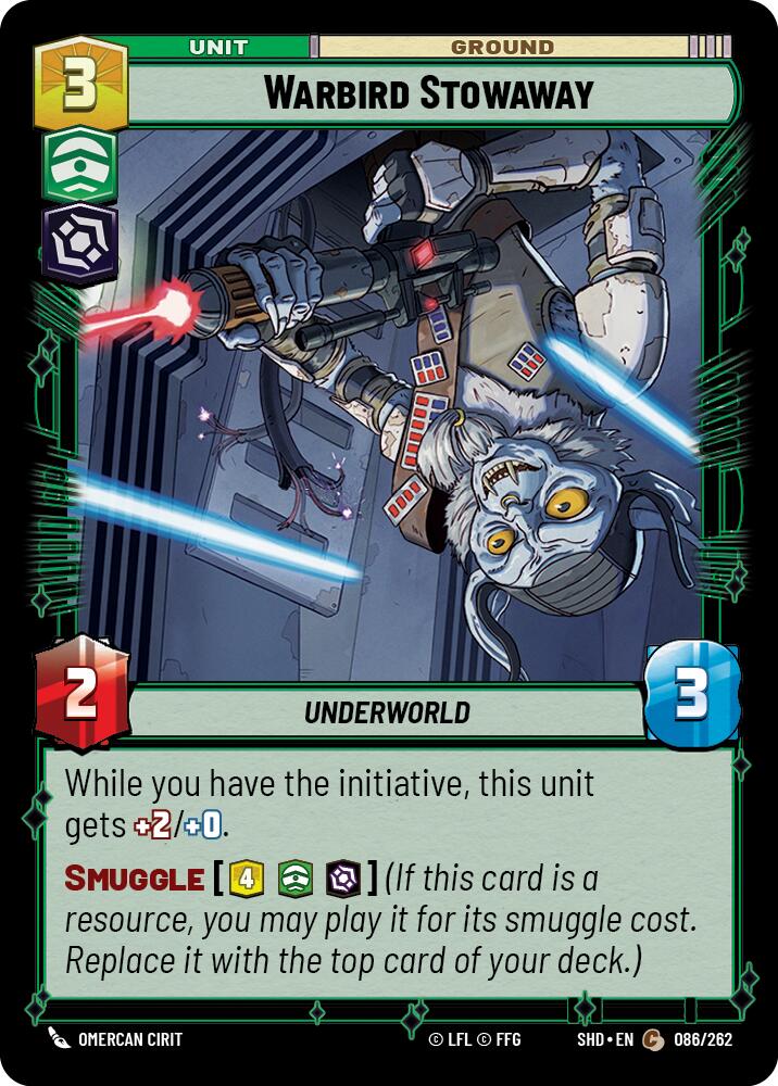 Warbird Stowaway (086/262) (086/262) [Shadows of the Galaxy] | Exor Games New Glasgow