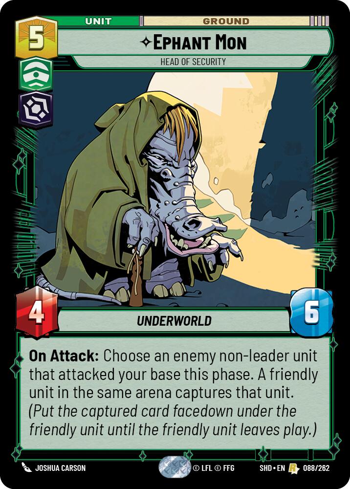 Ephant Mon - Head of Security (088/262) (088/262) [Shadows of the Galaxy] | Exor Games New Glasgow