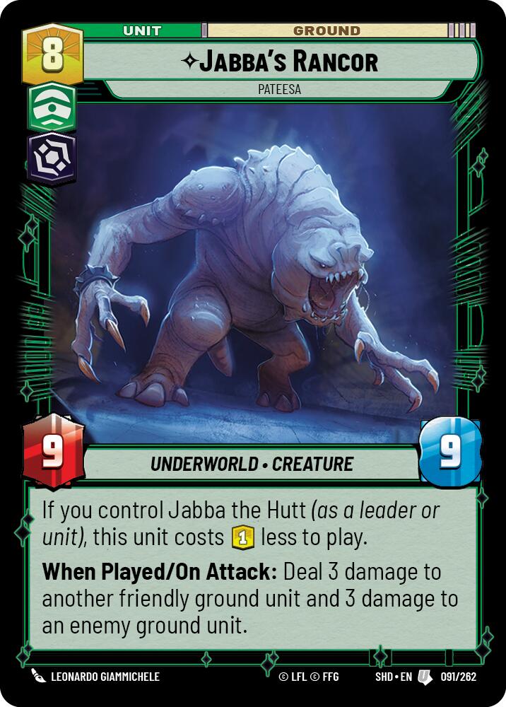 Jabba's Rancor - Pateesa (091/262) (091/262) [Shadows of the Galaxy] | Exor Games New Glasgow