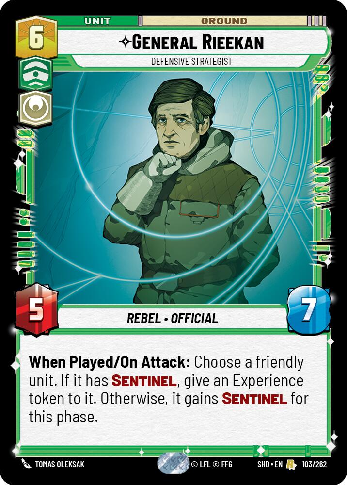 General Rieekan - Defensive Strategist (103/262) (103/262) [Shadows of the Galaxy] | Exor Games New Glasgow