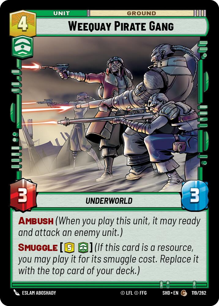 Weequay Pirate Gang (119/262) (119/262) [Shadows of the Galaxy] | Exor Games New Glasgow