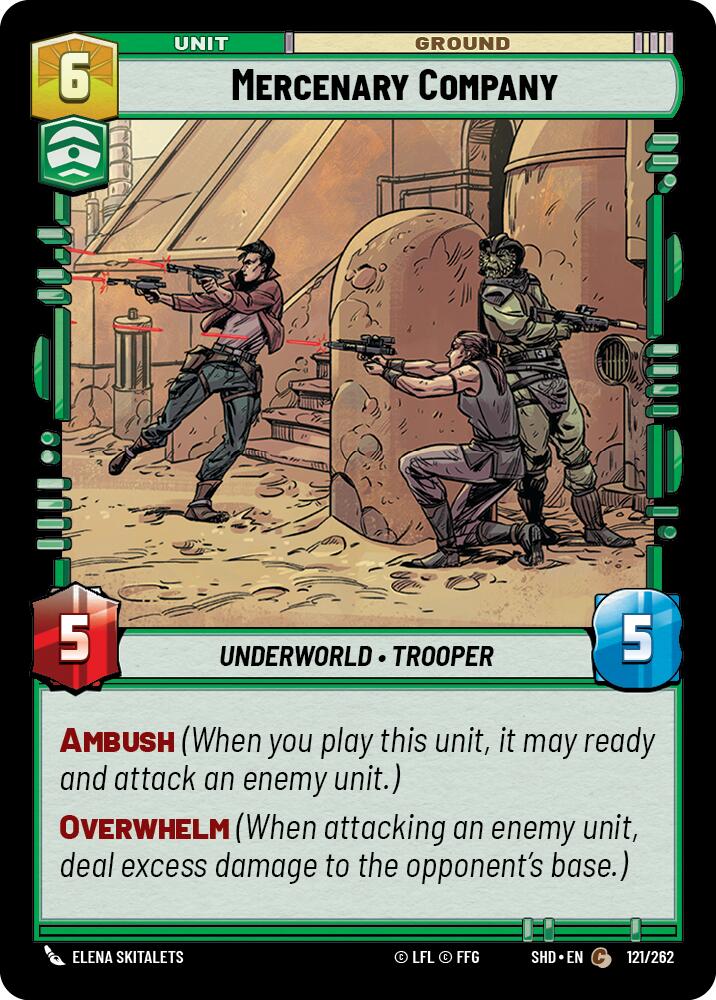 Mercenary Company (121/262) (121/262) [Shadows of the Galaxy] | Exor Games New Glasgow