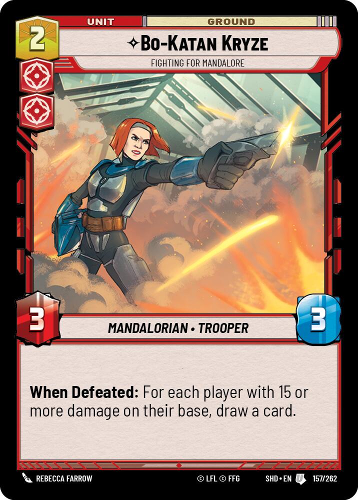 Bo-Katan Kryze - Fighting For Mandalore (157/262) (157/262) [Shadows of the Galaxy] | Exor Games New Glasgow