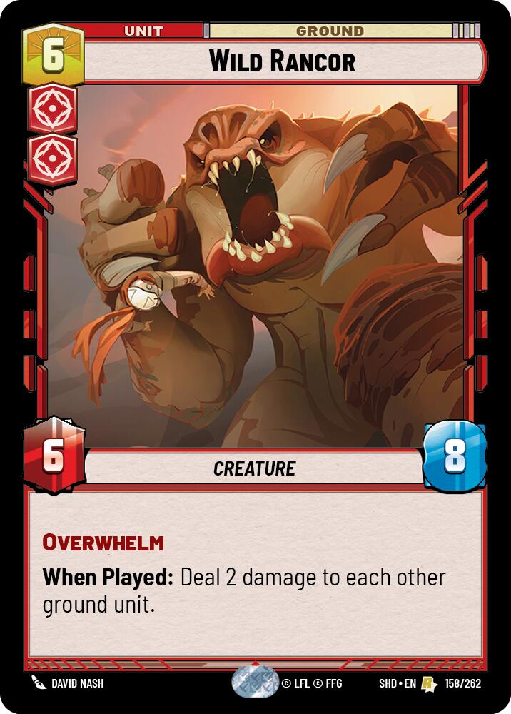 Wild Rancor (158/262) (158/262) [Shadows of the Galaxy] | Exor Games New Glasgow