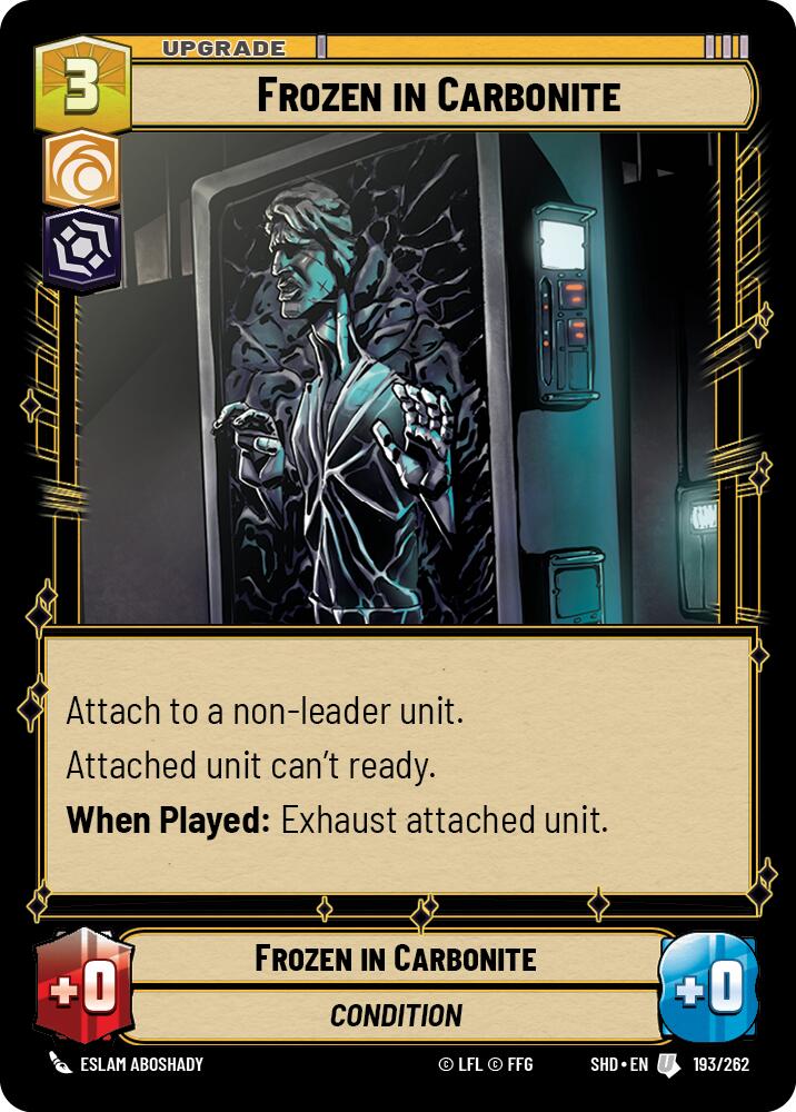 Frozen in Carbonite (193/262) (193/262) [Shadows of the Galaxy] | Exor Games New Glasgow