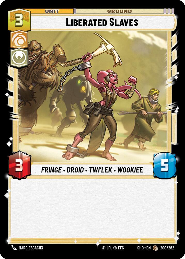 Liberated Slaves (200/262) (200/262) [Shadows of the Galaxy] | Exor Games New Glasgow