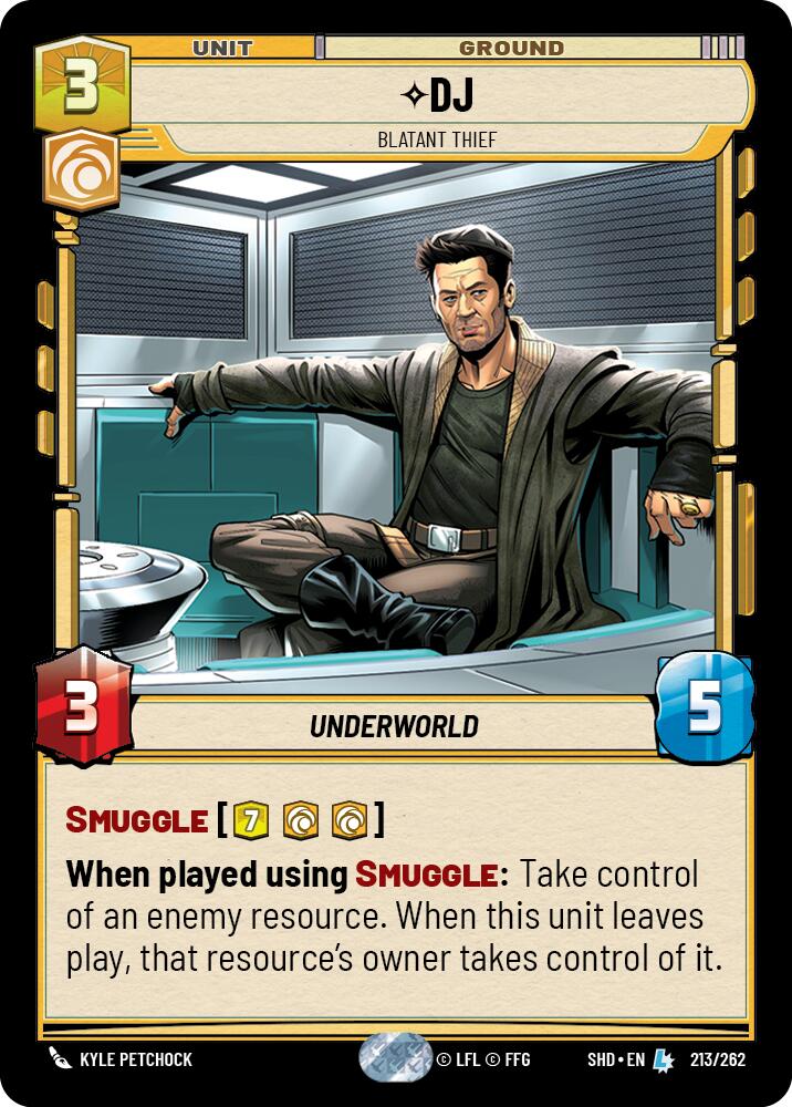 DJ - Blatant Thief (213/262) (213/262) [Shadows of the Galaxy] | Exor Games New Glasgow
