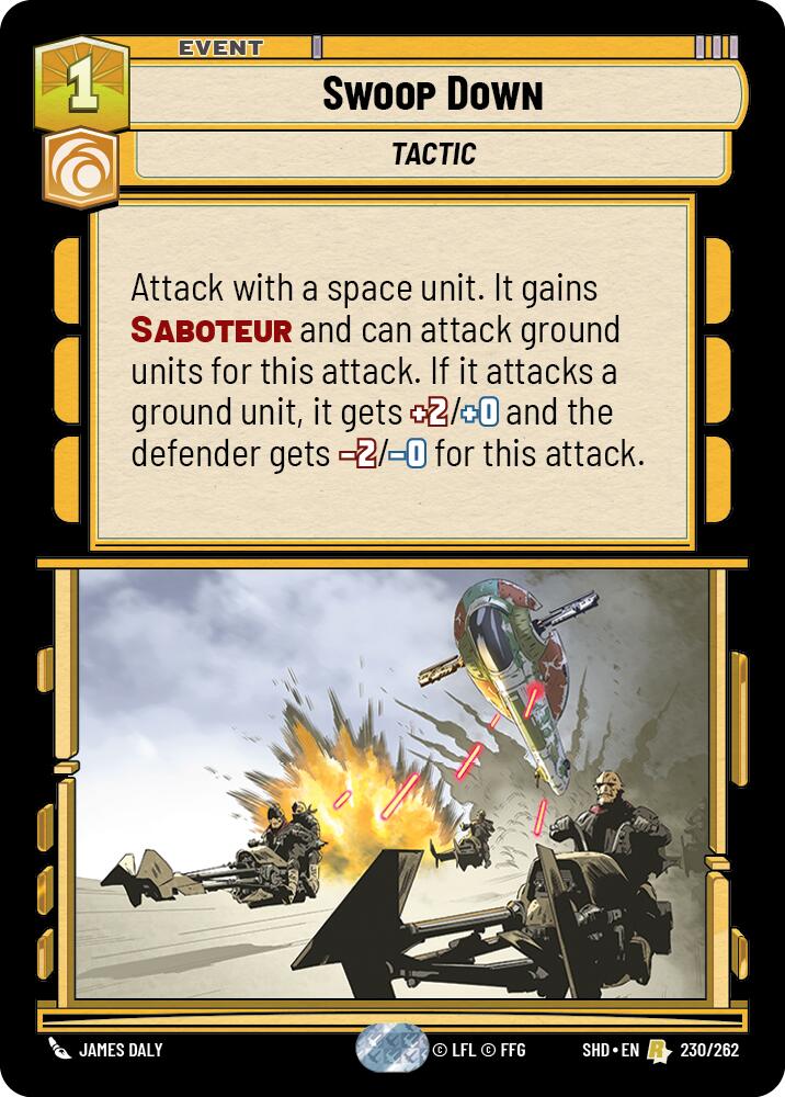 Swoop Down (230/262) (230/262) [Shadows of the Galaxy] | Exor Games New Glasgow