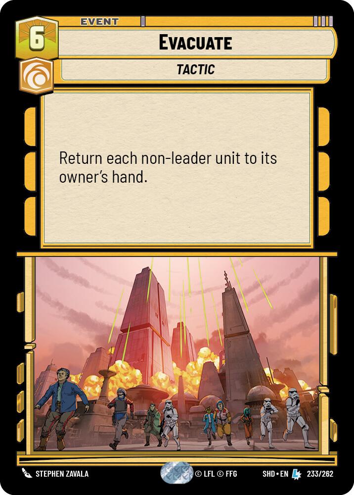 Evacuate (233/262) (233/262) [Shadows of the Galaxy] | Exor Games New Glasgow