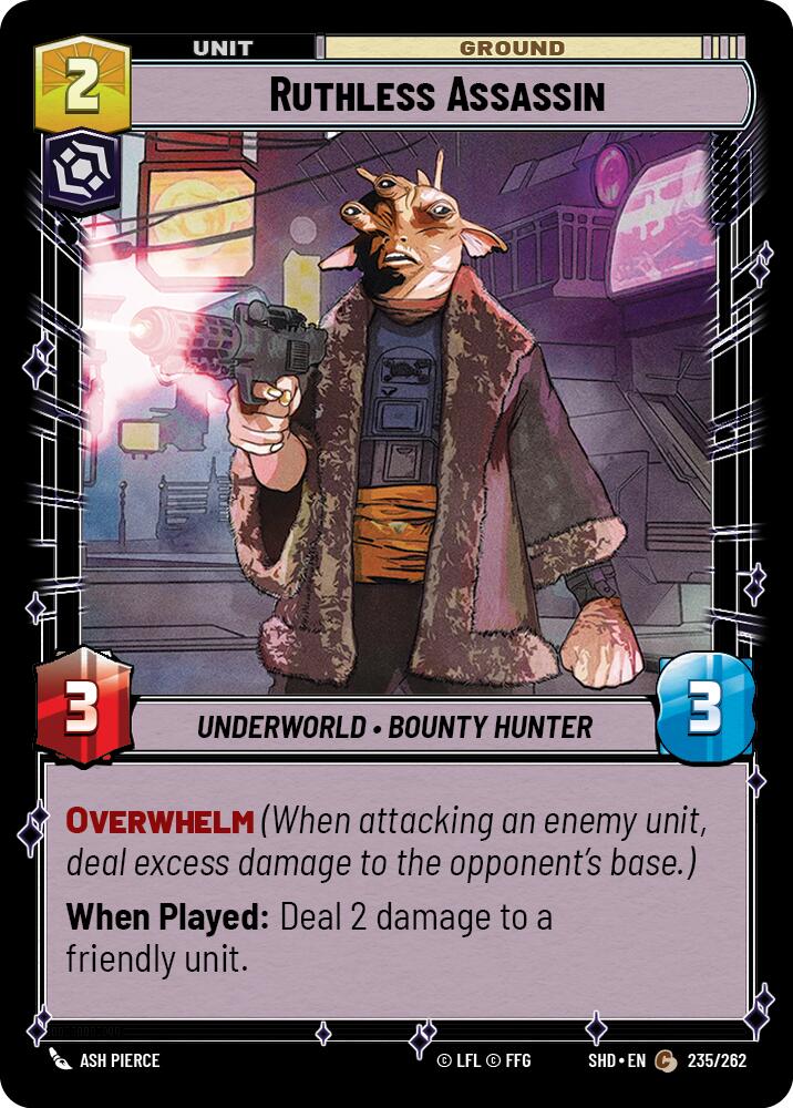Ruthless Assassin (235/262) (235/262) [Shadows of the Galaxy] | Exor Games New Glasgow
