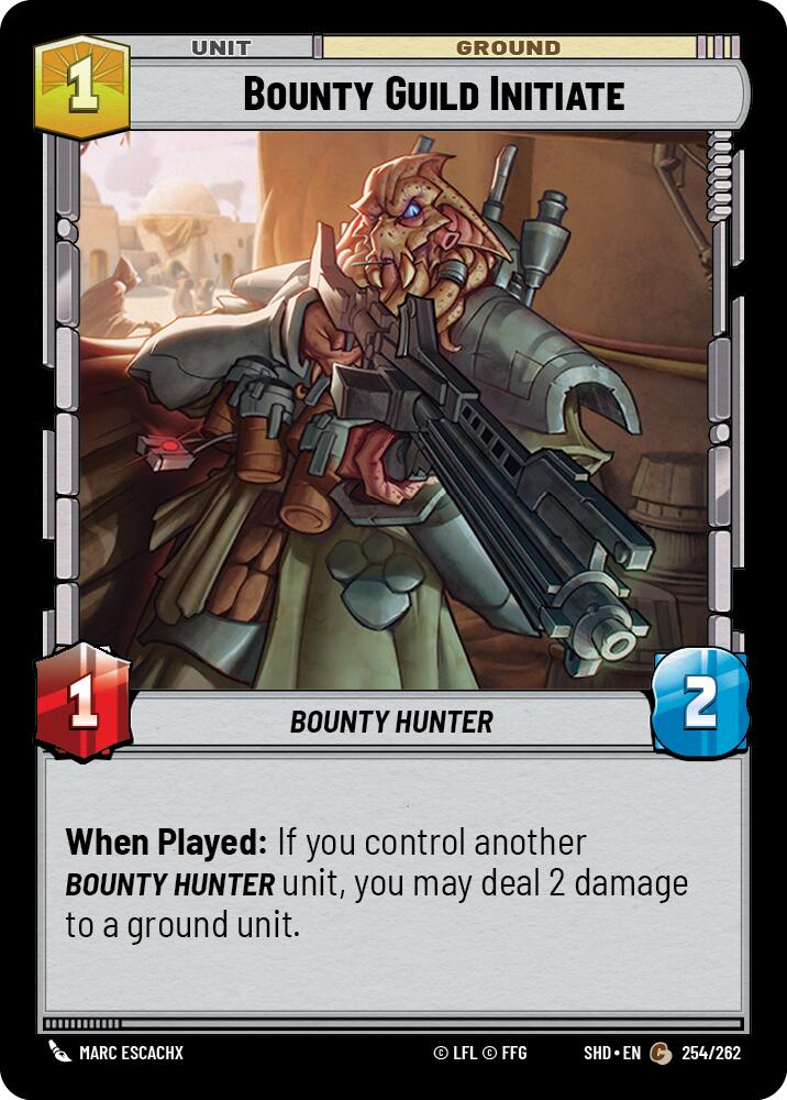 Bounty Guild Initiate (254/262) (254/262) [Shadows of the Galaxy] | Exor Games New Glasgow
