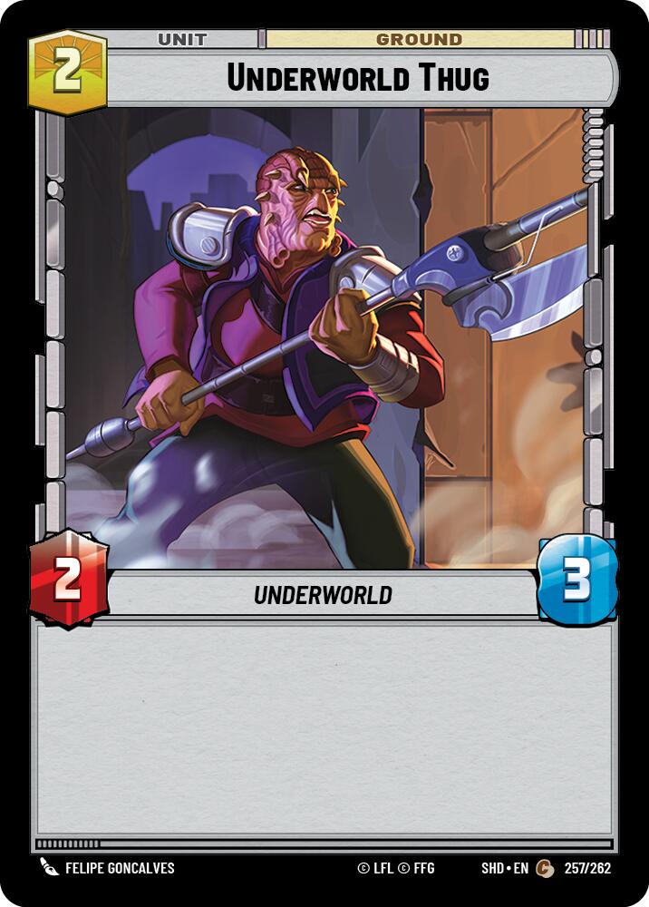 Underworld Thug (257/262) (257/262) [Shadows of the Galaxy] | Exor Games New Glasgow